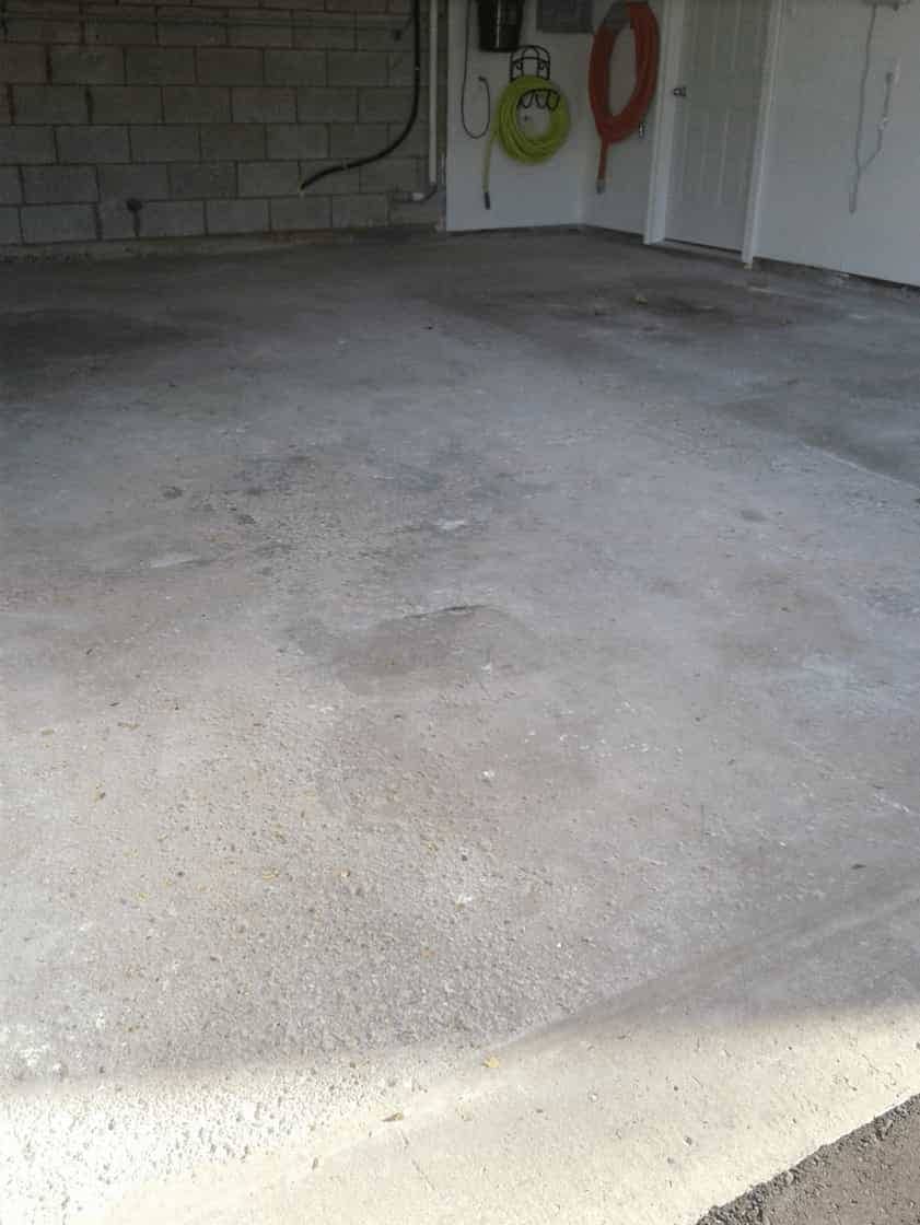 Garage floor repair Mississauga - before
